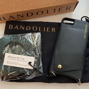 Bandolier leather crossbody for Iphone 8/7/6